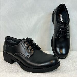 NEW Womens Eastland Stride Chunky Black Oxford Shoes / Size 6.5